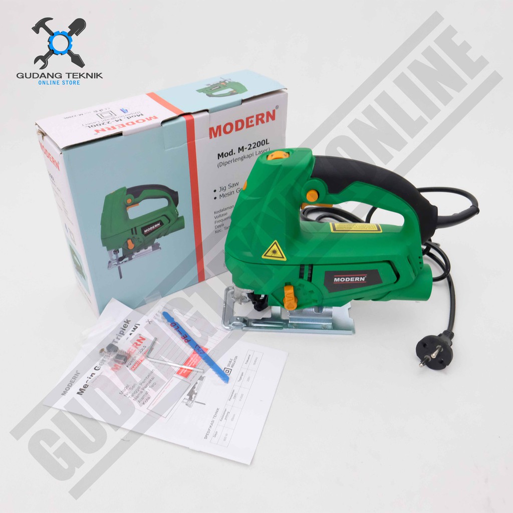 Modern M-2200L / Modern M2200L / Mesin Jigsaw Modern M 2200 L / Gergaji Jig Saw Modern M 2200L Laser