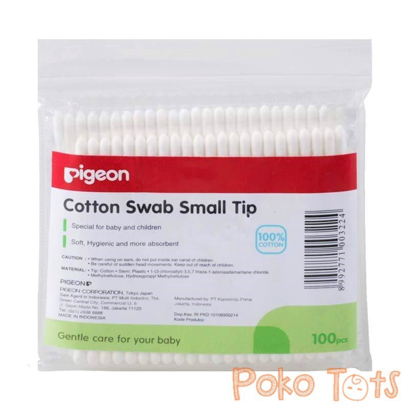 Pigeon Cotton Swab 100s Small Tip Cotton Bud Pembersih Telinga Korek Kuping Kecil WHS