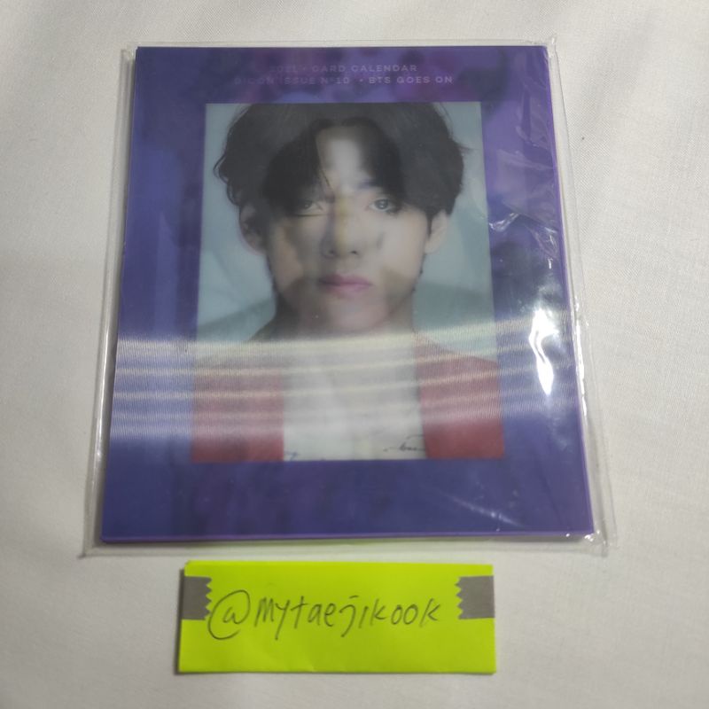 bts dicon taehyung v tae kim lenticular calendar kalender lenti