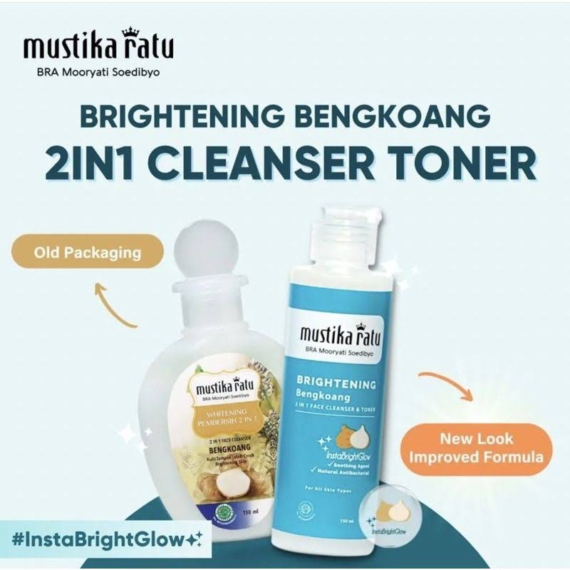 MUSTIKA RATU WHITENING PEMBERSIH 2 IN 1 FACE CLEANSER BENGKOANG 150ml