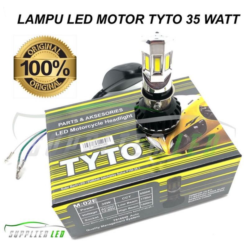 Lampu Led Motor Tyto 6 Sisi M02E Socket H4 H6 35watt High Quality