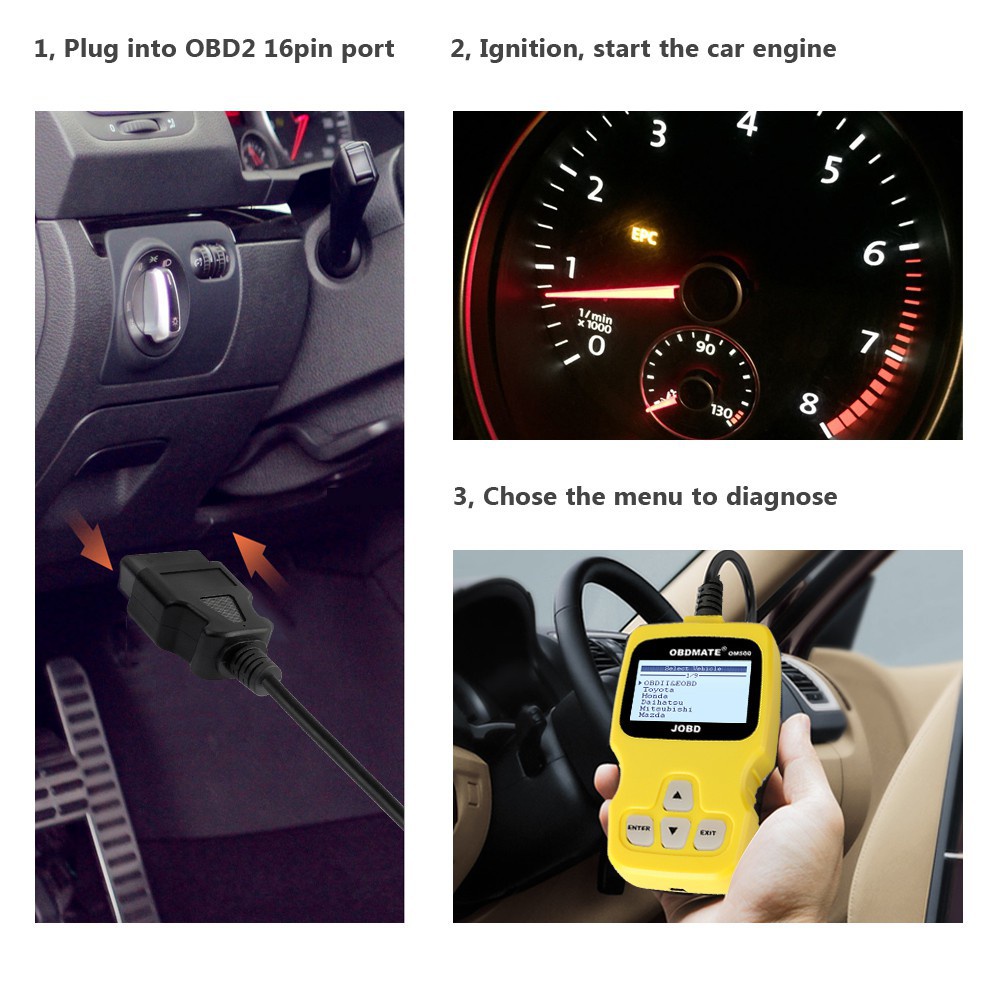 OBDMate Scanner Mobil OM500 OBD2 JOBD OBD Mate Termurah Injeksi Autophix