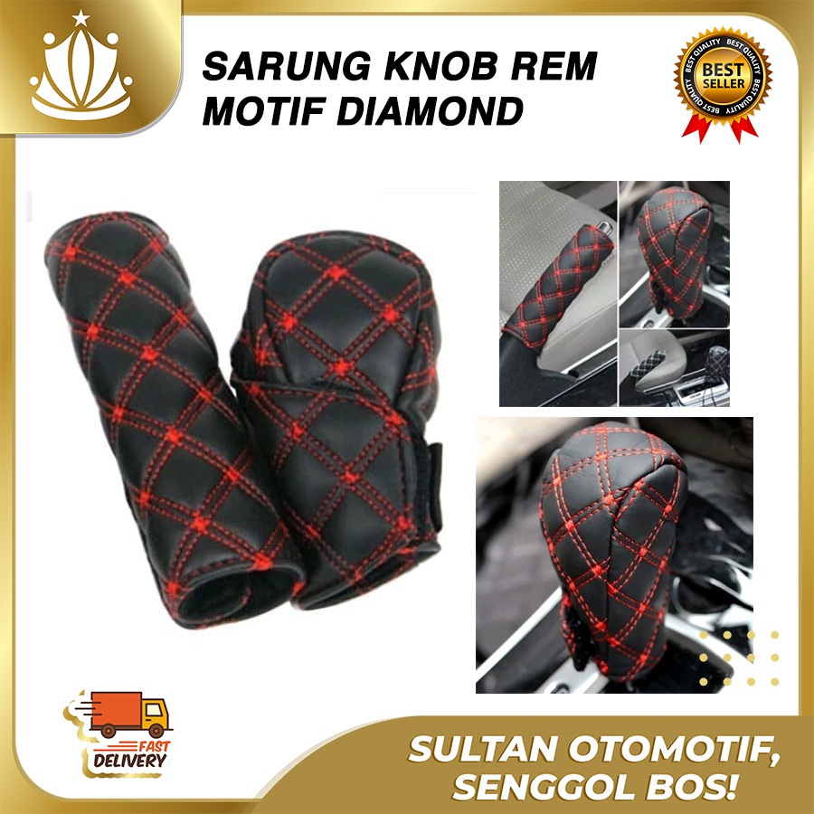 Cover REM TANGAN GIGI Knob Perseneling DIAMOND FULL Benang