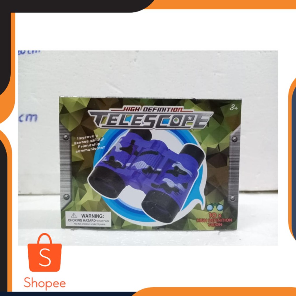 BEST SELLER - Telescope Binocular Teropong Kekeran Kaca pembesar Scope Army - Cokelat