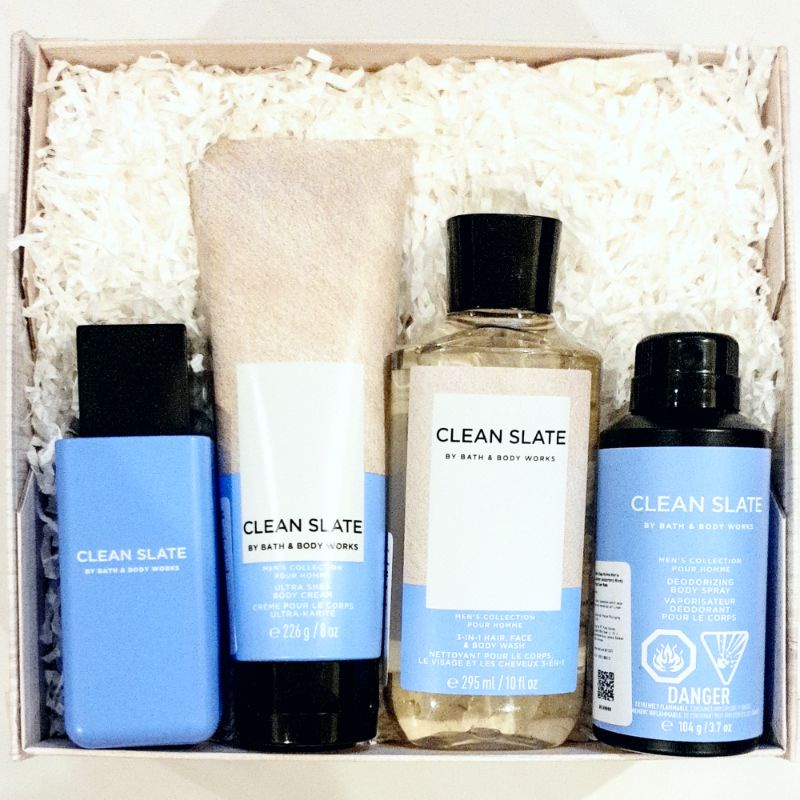 BBW MEN CLEANSLATE GIFT SET PAKET BATH &amp; BODY WORKS