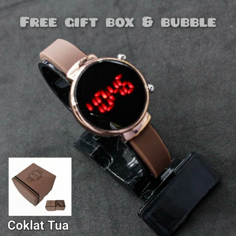 Jam led monol bergaransi free gift box