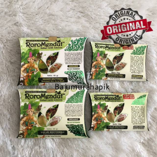 Roro Mendut Masker Jerawat Brotowali kecil 20gr/besar 40gr