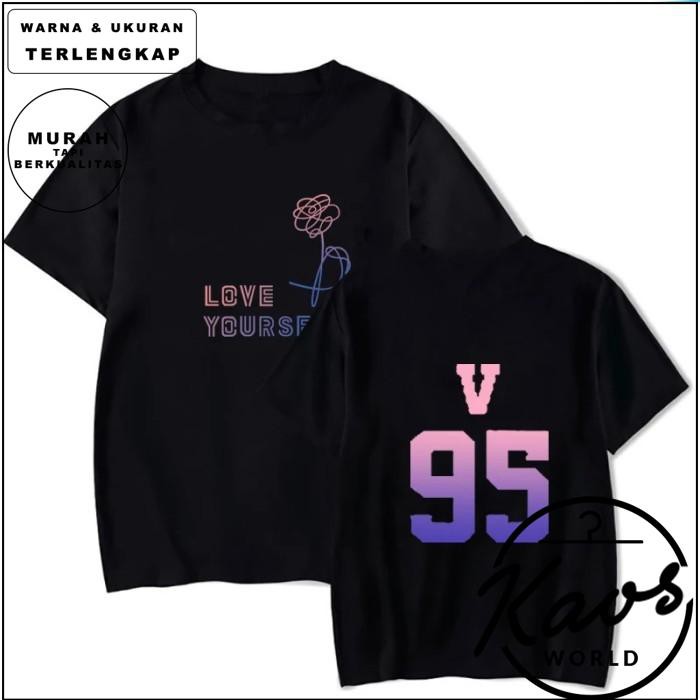 KAOS KPOP BTS LOVE YOURSELF PELANGI NAMESET v 95