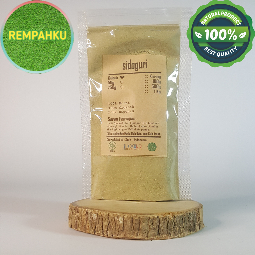 

SIDAGURI / SIDOGORI BUBUK 100 GRAM - Sida Rhombifolia - MURNI -