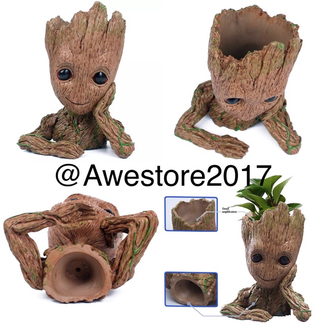 Baby Groot Guardians Of The Galaxy Action Figure Flowerpot Funko Pop