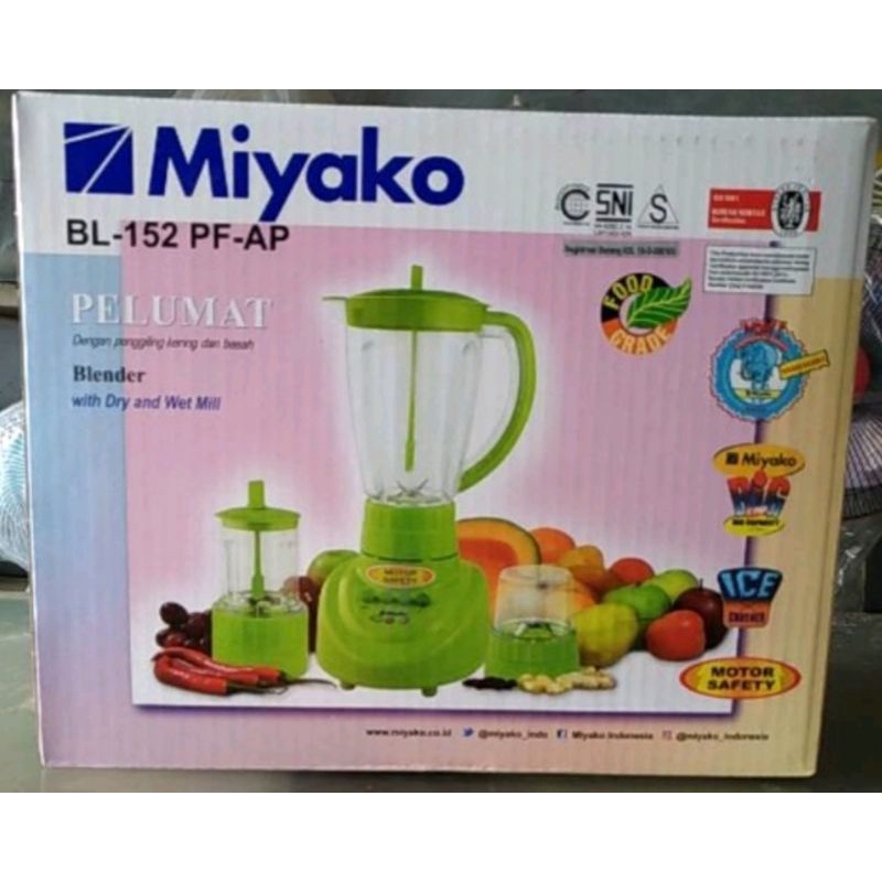 Blender Miyako BL152 PF / Blender Plastik Miyako 1.5 Lt 3 in 1