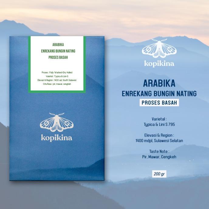 

[COD] Kopi Arabika Enrekang Bungin Nating Proses Basah 200gr [COD]
