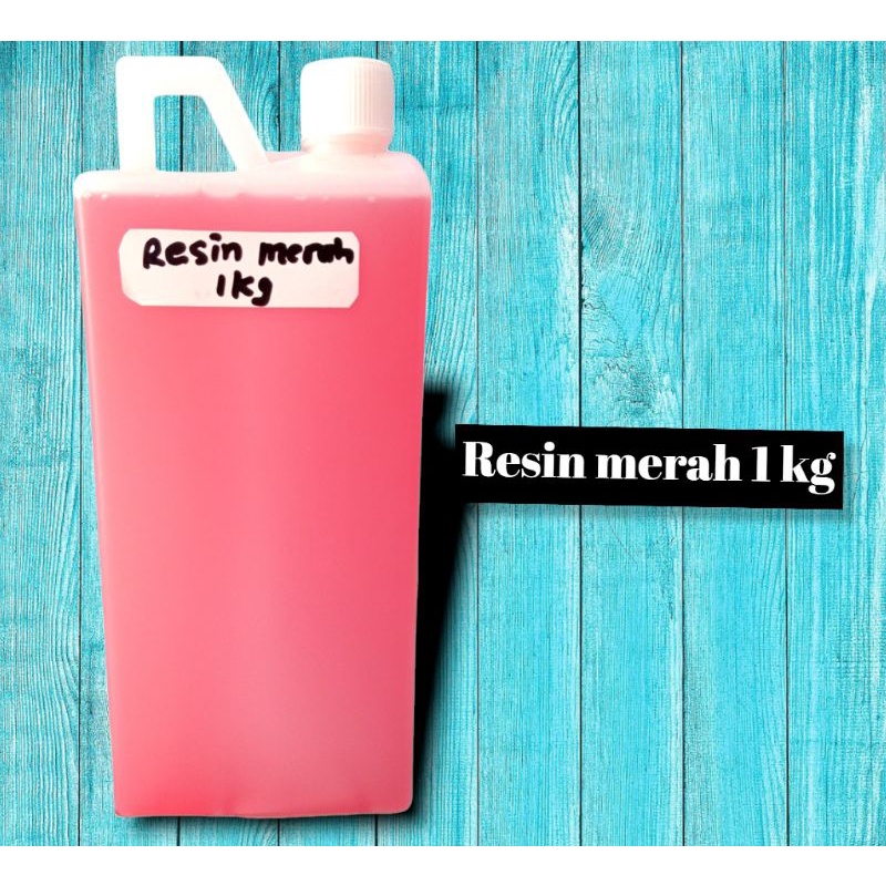 RESIN BERWARNA MERAH BERAT 1 LITER