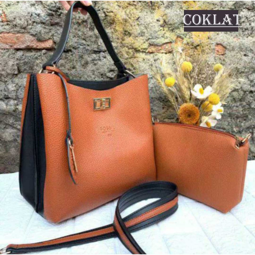 TAS F TOTE 2 RUANG / TAS FASHION WANITA