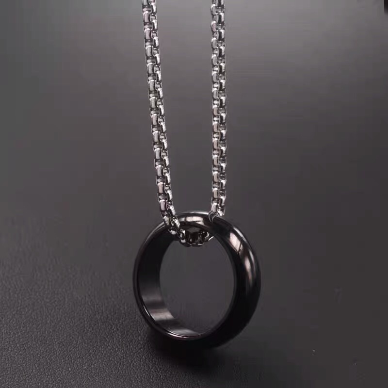 KALUNG TITANIUM LIONTIN CINCIN PRIA WANITA ANTI KARAT TERBARU