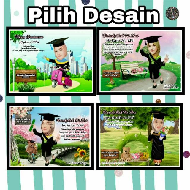  Desain  foto  kado hadiah  wisuda  ulang tahun anniversary 