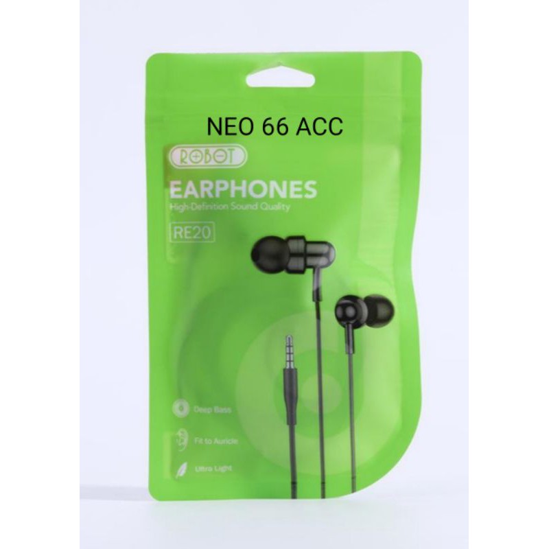 Earphone / Handsfree ROBOT RE20 RE-20