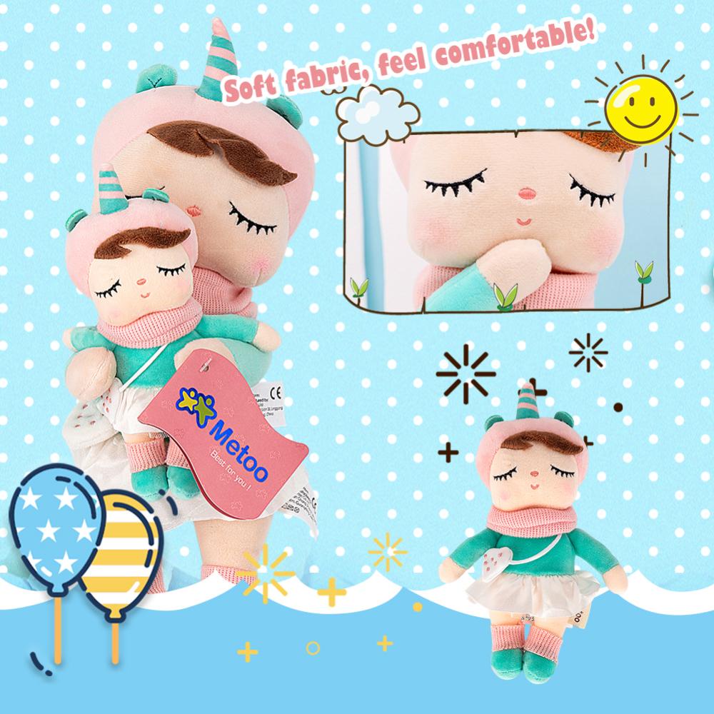 Timekey 2pcs Metoo Angela Mainan Boneka Plush Kelinci Lucu Untuk Anak Perempuan G1J1