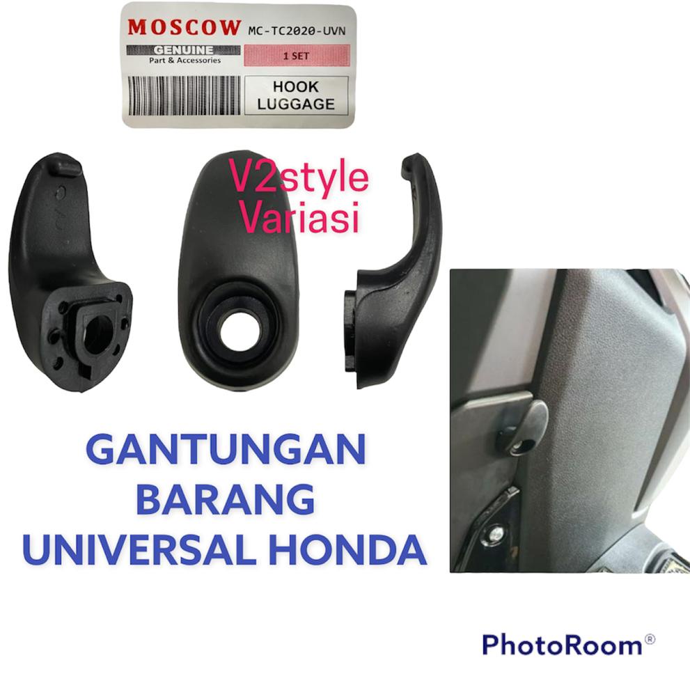 HOOK LUGGAGE ORIGINAL IMPORT GANTUNGAN BARANG ALL MATIC HONDA BEAT FI STREET POP ESP STREET GENIO SCOOPY I FI NEW KARBU VARIO KARBU TECHNO 110 125 150 NEW SPACY CLICK I 110 125 150 CANTELAN CANTOLAN MOTOR BARANG ALL MATIC HONDA