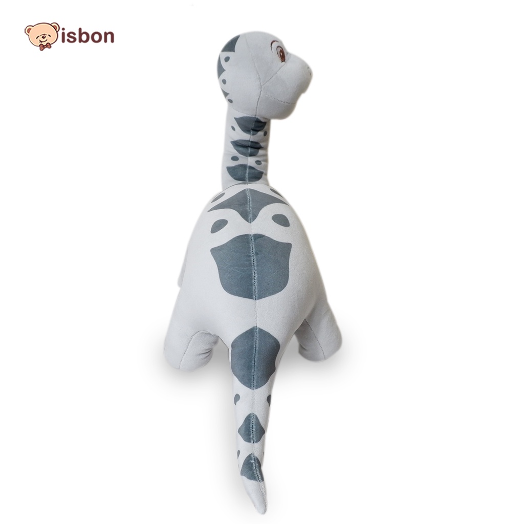 Boneka Dinosaurus Brontosaurus Abu Jumbo Bahan Halus Non Alergi Cocok Untuk Mainan Anak ISTANA BONEKA