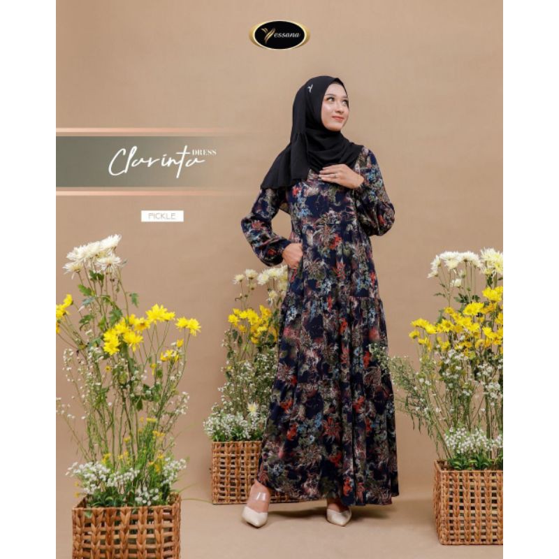 NEW ARRIVAL CLARINTA DRESS Eksklusif New Collection from Yessana