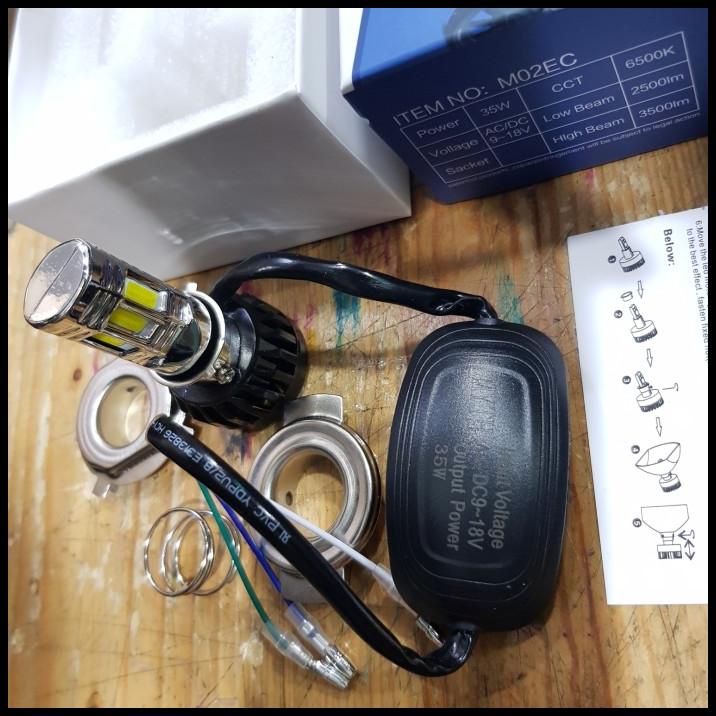 Lampu Led Myth 6 Sisi H6 Motor Bebek H4 Vixion Byson Pendingin Kipas