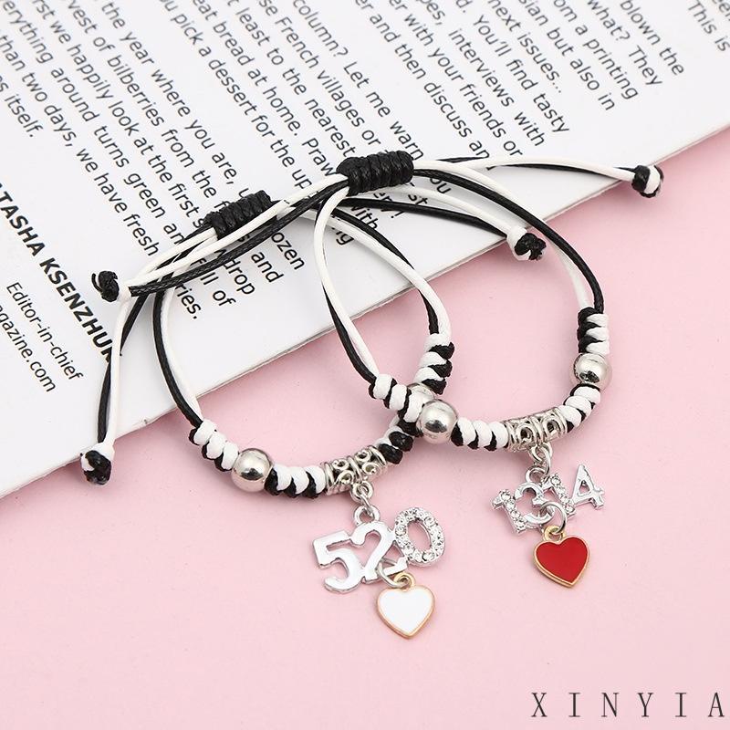 Xia.id Gelang Tangan / Kaki Wanita Desain Tulisan Best Friend Untuk Hadiah