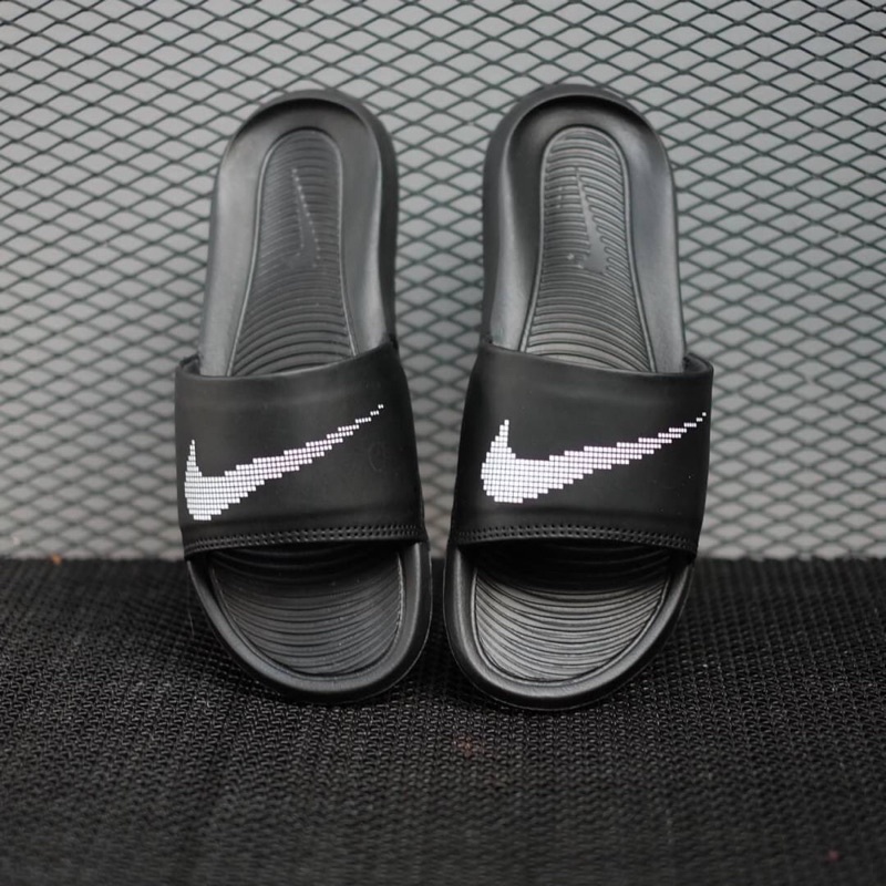Sandal Nike Victory one slide 3D Black White