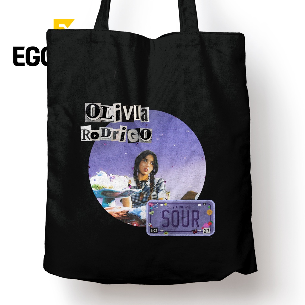 OLIVIA RODRIGO Tote Bag Musik Tas Jinjing Laptop Pria Wanita Desain Artwork 30x40