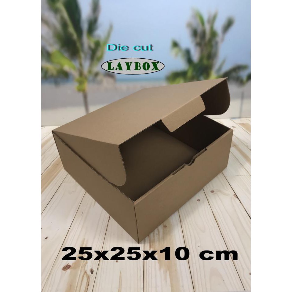 

Kardus Karton Uk. 25X25X10 Cm...Die Cut Untuk Packing Aksesoris Dll