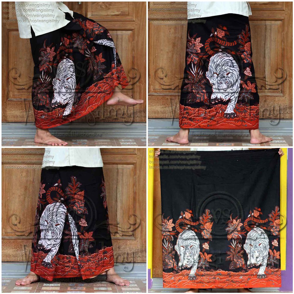 Sarung Batik Macan Putih Sarung Santri Santriwati - Sarung Batik Maiyyah Jancukers - Sarung NU
