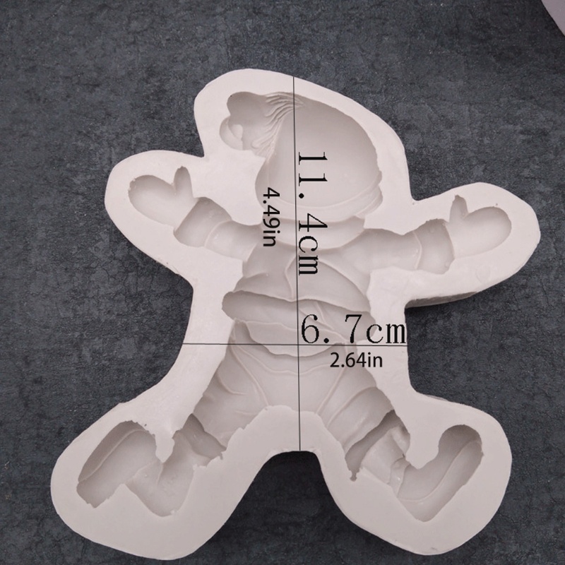 Cetakan Kue Bentuk Santa Claus Bahan Silikon Food grade Tahan Lama Untuk Hadiah Natal