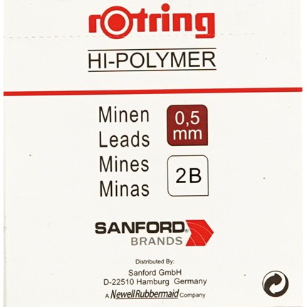 Rotring Hi Polymer Leads Pencil 0.5 (packaging putih)