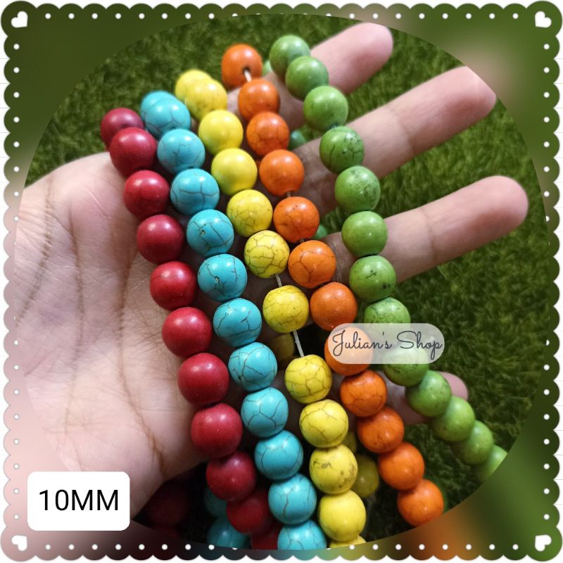 Manik 10mm Mote Batu Alam Phyrus Pirus