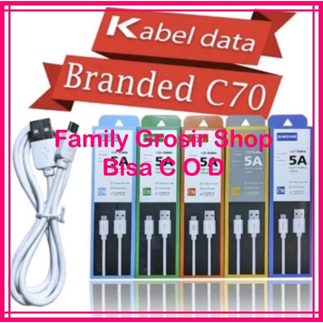 Kabel Data 5A Micro C70 USB / Kabel infinix Micro / Type C Hot 9 / Hot 9 pro Hot 10 usb 3A / Kabel Data 2A Real Fast Charging
