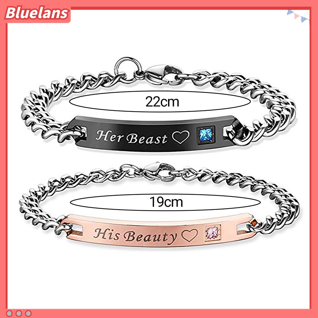 2pcs / Set Gelang Rantai Tangan Portabel Bahan Alloy Untuk Dekorasi Rumah