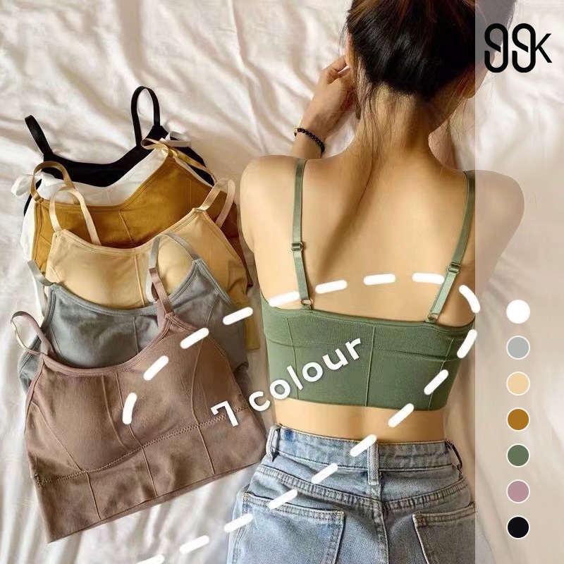 Korean Crop Tank Top Bra Tanpa Kawat 2011