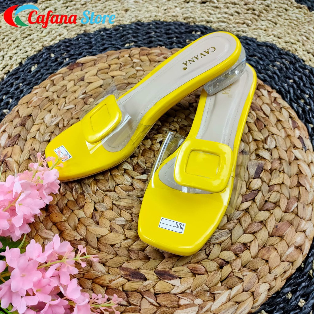 Sandal Wanita Heels Kaca Casandra SDH211