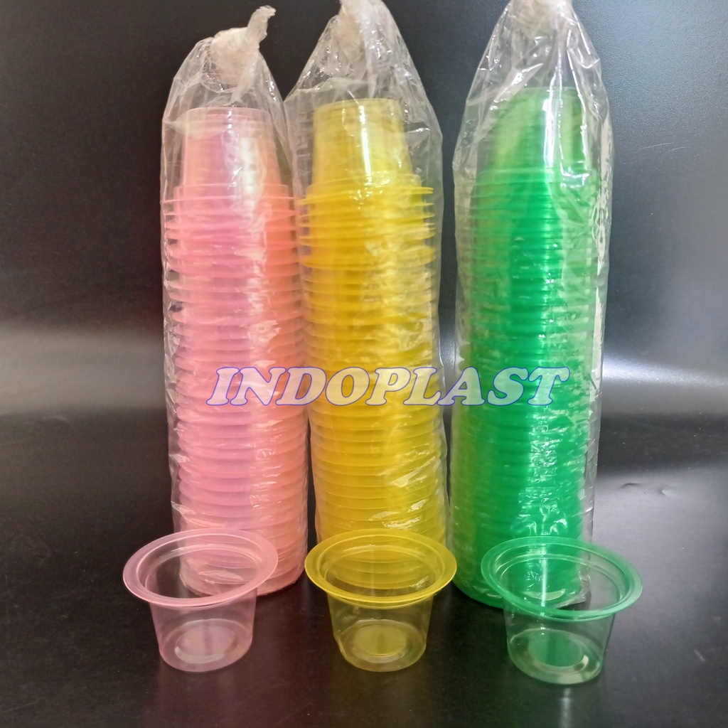 Cup Plastik/Cup Puding/CUp Ice Cream/Cup Jelly Giok 50ml