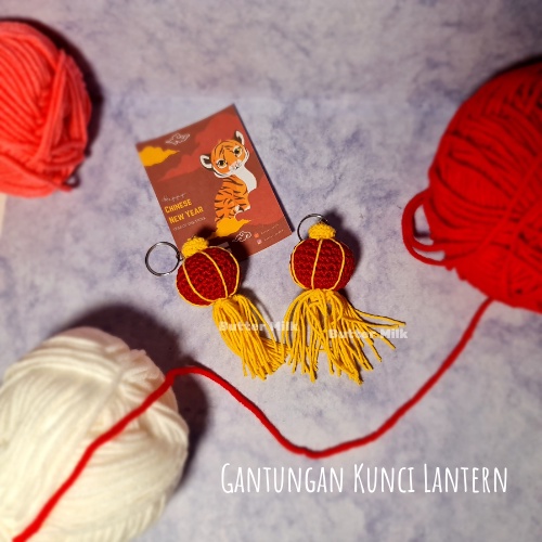 Gantungan Kunci Rajut/ Crochet Amigurumi lentera/ Lantern