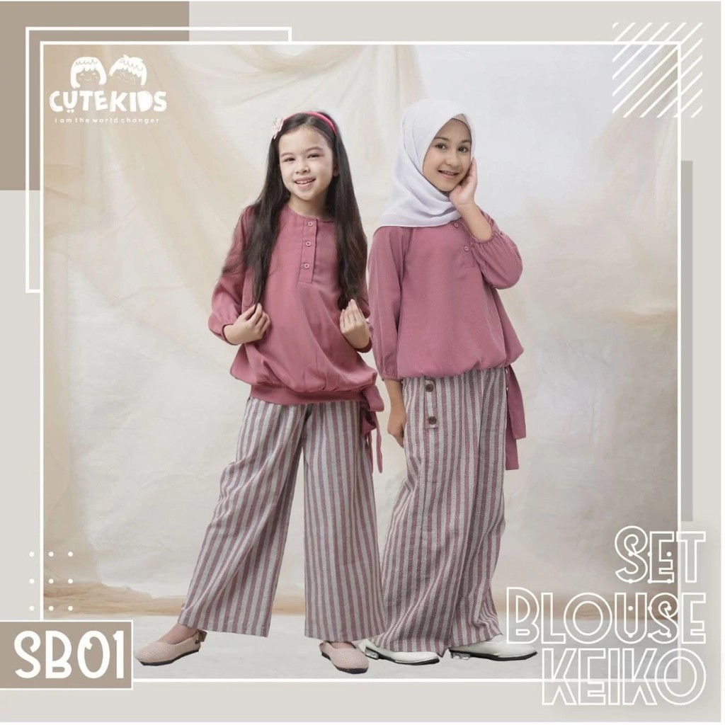 [READY] SET BLOUSE KEIKO by CUTEKIDS || LIMITED STOCK