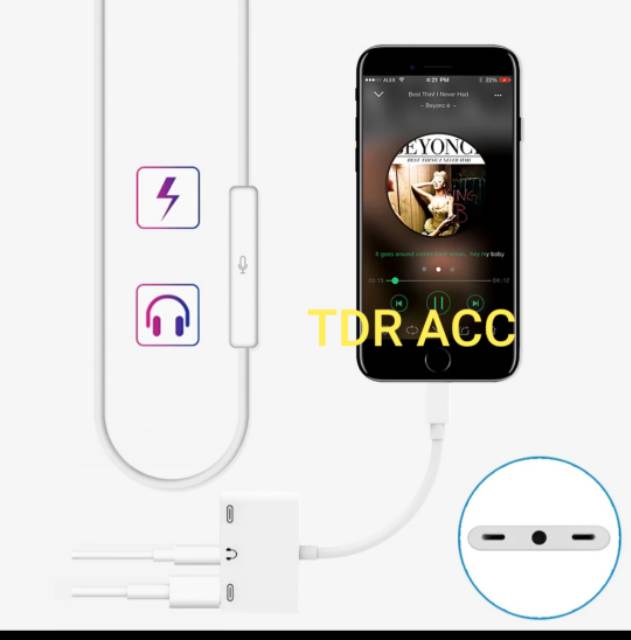 KONVERTER - CONVERTER - SAMBUNGAN AUDIO IPH 3 IN 1 JH010 LIGHTNING