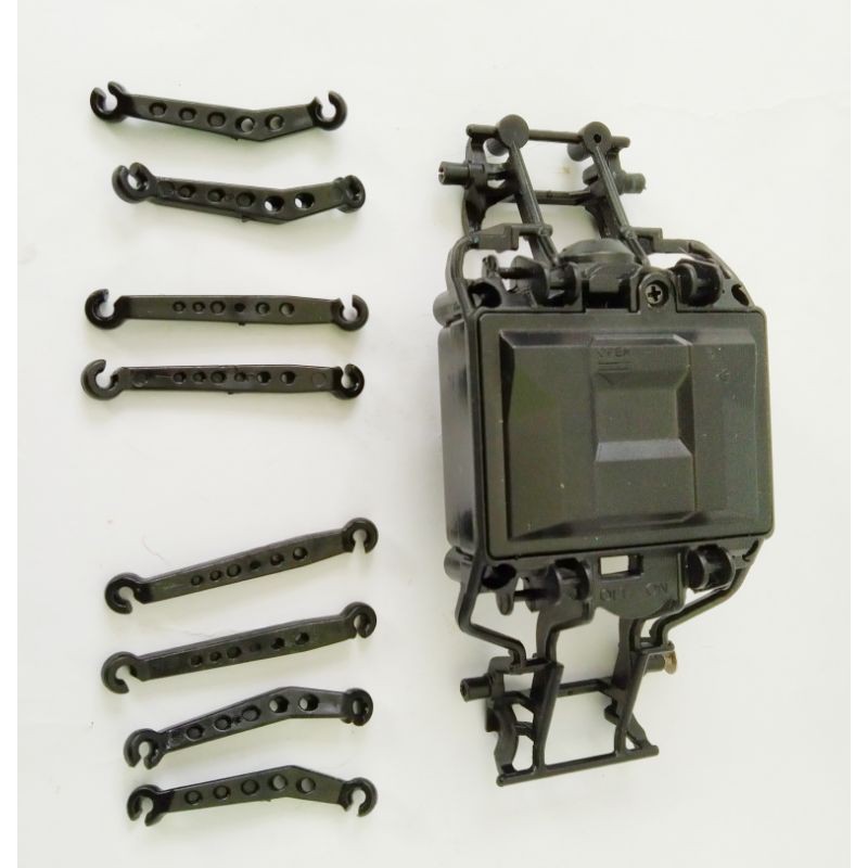 1 set casis chasis dan link rod rock crawler skala 1:20 1:22 mobil remote control sparepart RC