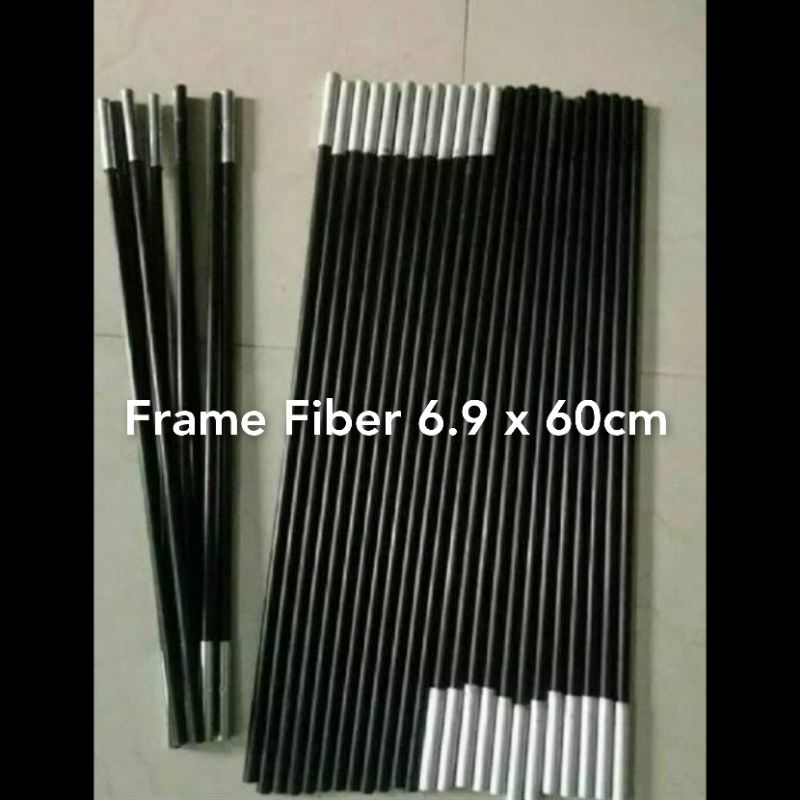 FRAME TENDA FIBER FRAME TENDA KAPASITAS 2 ORANG SIZE 6.9MM x 63CM (1pcs)