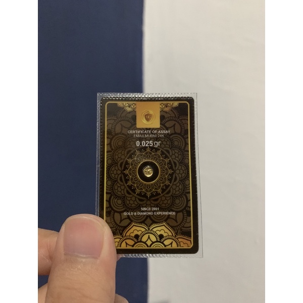 MiniGold 0.025 gr Regular Series