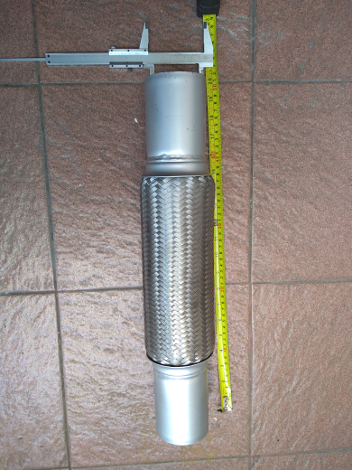 Fleksibel 3 inc X 50 cm. Untuk Knalpot mobil truk universal Muffler.