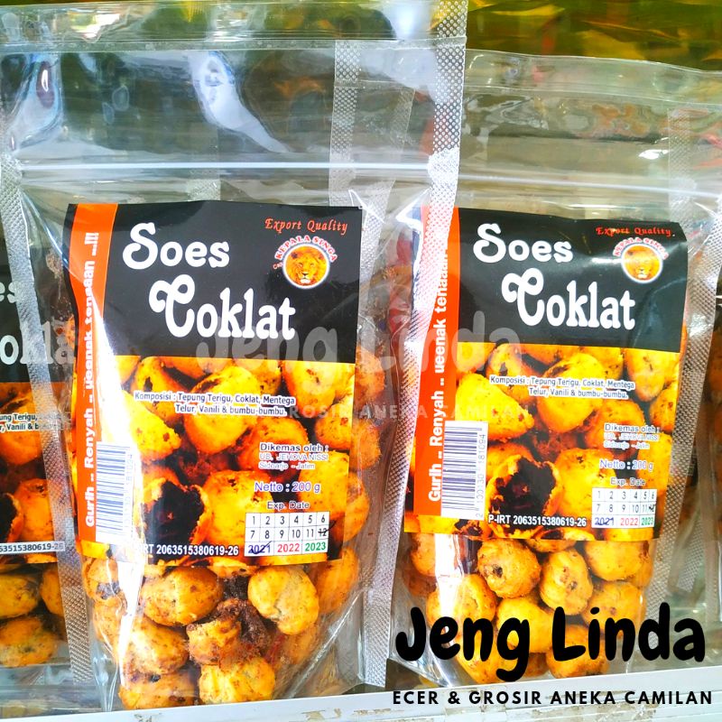 

Soes Kering Coklat Premium 200gr Cap Kepala Singa by Jeng Linda