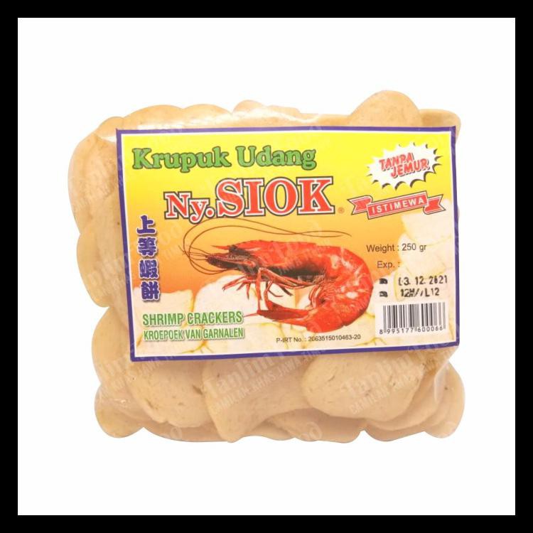 

STOK BARU! (KEMASAN 1/4 KG) KERUPUK / KRUPUK UDANG OVAL NY SIOK 250GR MURAH