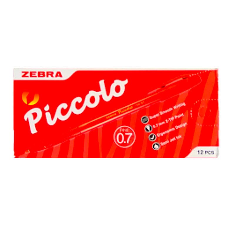 

ZEBRA Semi Jell Pen Piccolo 0.7 Red (1 Pack = 12 Pcs)