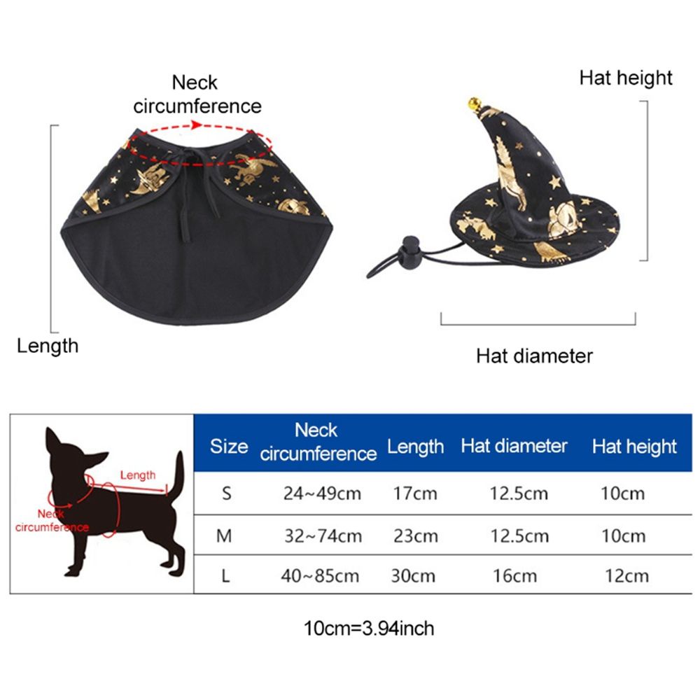 ELEGANT Funny Pet Halloween Costume Halloween Cosplay Dog Halloween Set Halloween Apparels Cloak For Cat Dog Halloween Party Pet Accessories Party Dressing Puppy Collar